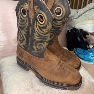 Georgia Boot Black and Brown Carbo-Tec LT - Waterproof Work Boots